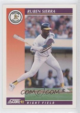 1992 Score Rookie & Traded - [Base] #63T - Ruben Sierra