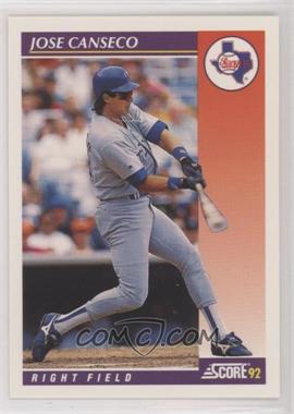 1992 Score Rookie & Traded - [Base] #9T - Jose Canseco