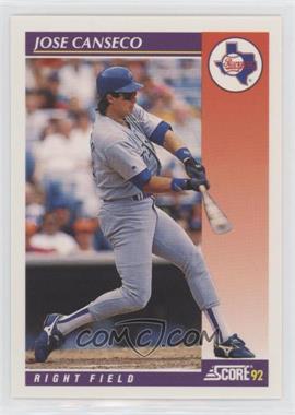 1992 Score Rookie & Traded - [Base] #9T - Jose Canseco