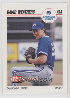 1992 SkyBox Pre-Rookie - AAA Packs #233 - David Weathers