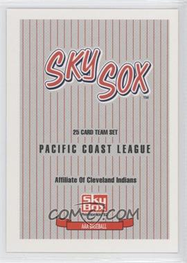 1992 SkyBox Pre-Rookie - Colorado Springs Sky Sox #CSSS - Checklist