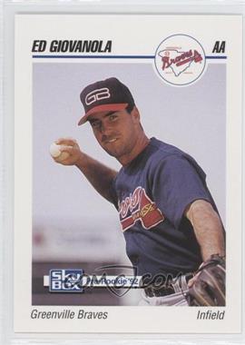 1992 SkyBox Pre-Rookie - Greenville Braves #233 - Ed Giovanola