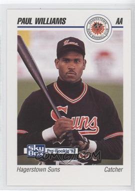 1992 SkyBox Pre-Rookie - Hagerstown Suns #272 - Paul Williams