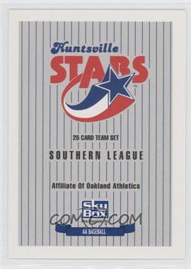 1992 SkyBox Pre-Rookie - Huntsville Stars #HUST - Checklist
