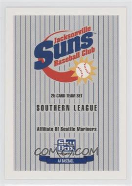 1992 SkyBox Pre-Rookie - Jacksonville Suns #JASU - Checklist