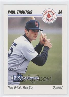 1992 SkyBox Pre-Rookie - New Britain Red Sox #498 - Paul Thoutsis