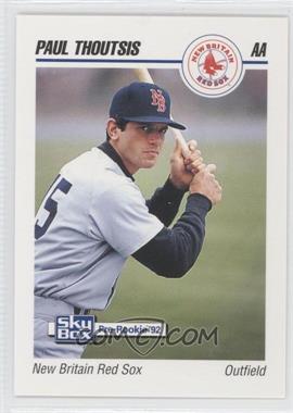 1992 SkyBox Pre-Rookie - New Britain Red Sox #498 - Paul Thoutsis