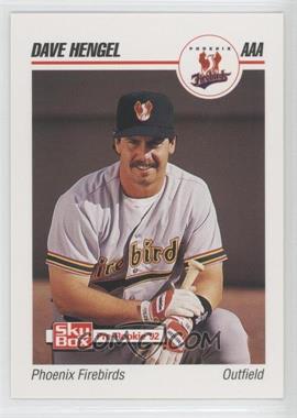 1992 SkyBox Pre-Rookie - Phoenix Firebirds Phoenix Card Supply #382 - Dave Hengel
