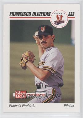 1992 SkyBox Pre-Rookie - Phoenix Firebirds Phoenix Card Supply #391 - Francisco Oliveras