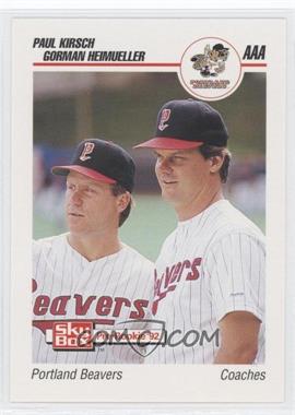 1992 SkyBox Pre-Rookie - Portland Beavers #425 - Gorman Heimueller, Paul Kirsch