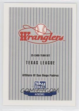 1992 SkyBox Pre-Rookie - Wichita Wranglers #WIWR - Checklist