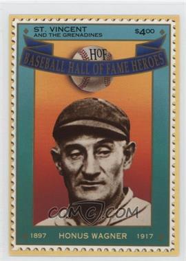 1992 St. Vincent and the Grenadines Baseball Hall of Fame Heroes Stamp Cards - Box Set [Base] #11 - Honus Wagner