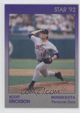 1992 Star Scott Erickson - [Base] #9 - Scott Erickson