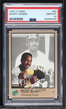 1992 Studio - [Base] #82 - Barry Bonds [PSA 10 GEM MT]