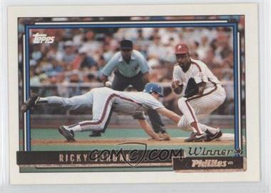 1992 Topps - [Base] - Gold Winner #103 - Ricky Jordan