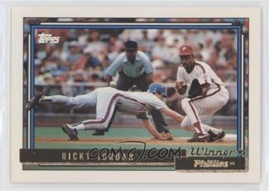 1992 Topps - [Base] - Gold Winner #103 - Ricky Jordan