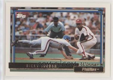 1992 Topps - [Base] - Gold Winner #103 - Ricky Jordan