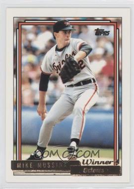 1992 Topps - [Base] - Gold Winner #242 - Mike Mussina