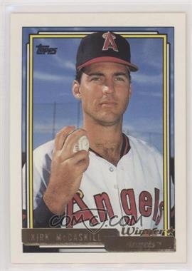 1992 Topps - [Base] - Gold Winner #301 - Kirk McCaskill