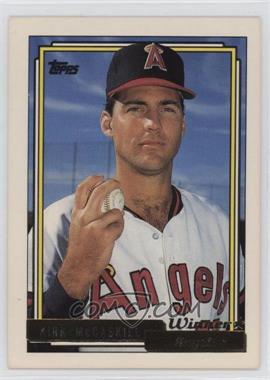 1992 Topps - [Base] - Gold Winner #301 - Kirk McCaskill