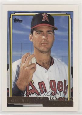 1992 Topps - [Base] - Gold Winner #301 - Kirk McCaskill