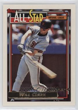 1992 Topps - [Base] - Gold Winner #386 - All-Star - Will Clark