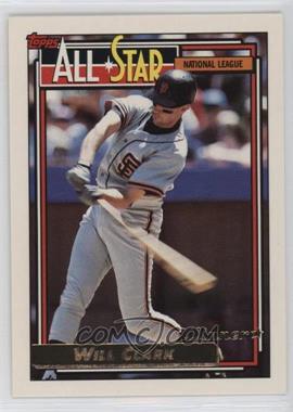 1992 Topps - [Base] - Gold Winner #386 - All-Star - Will Clark