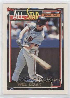 1992 Topps - [Base] - Gold Winner #386 - All-Star - Will Clark