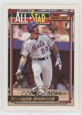 1992 Topps - [Base] - Gold Winner #388 - All-Star - Howard Johnson