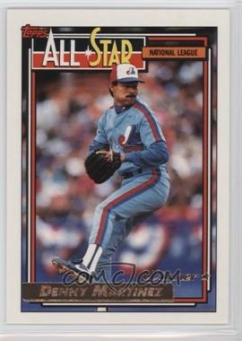 1992 Topps - [Base] - Gold Winner #394 - All-Star - Dennis Martinez