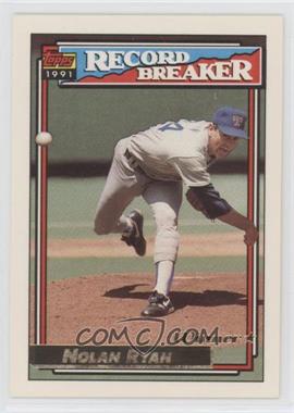 1992 Topps - [Base] - Gold Winner #4.2 - Record Breaker - Nolan Ryan (Small Topps Gold Logo on Back)