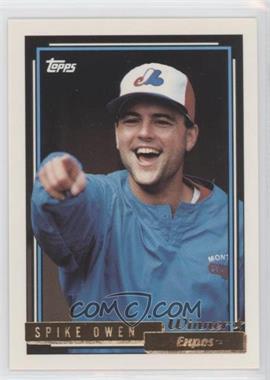 1992 Topps - [Base] - Gold Winner #443 - Spike Owen