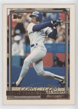 1992 Topps - [Base] - Gold Winner #490 - Julio Franco