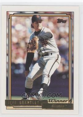 1992 Topps - [Base] - Gold Winner #491 - Jeff Brantley