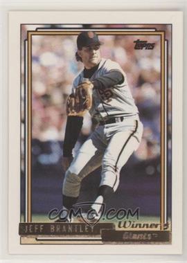 1992 Topps - [Base] - Gold Winner #491 - Jeff Brantley