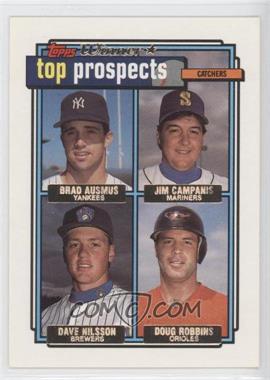 1992 Topps - [Base] - Gold Winner #58 - Top Prospects - Brad Ausmus, Jim Campanis, Dave Nilsson, Doug Robbins