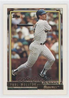 1992 Topps - [Base] - Gold Winner #600 - Paul Molitor