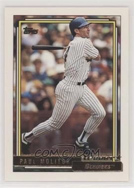 1992 Topps - [Base] - Gold Winner #600 - Paul Molitor