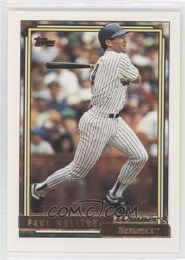 1992 Topps - [Base] - Gold Winner #600 - Paul Molitor