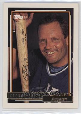 1992 Topps - [Base] - Gold Winner #620 - George Brett