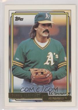 1992 Topps - [Base] - Gold Winner #738 - Dennis Eckersley