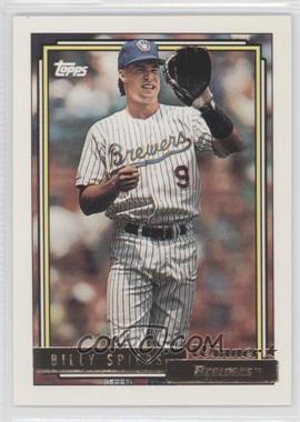 1992 Topps - [Base] - Gold Winner #742 - Bill Spiers