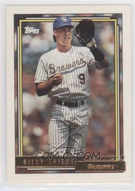 1992 Topps - [Base] - Gold Winner #742 - Bill Spiers