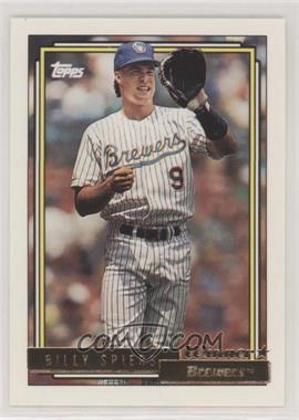 1992 Topps - [Base] - Gold Winner #742 - Bill Spiers