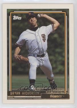 1992 Topps - [Base] - Gold Winner #8 - Bryan Hickerson