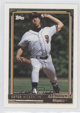 1992 Topps - [Base] - Gold Winner #8 - Bryan Hickerson