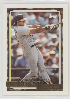 1992 Topps - [Base] - Gold #100 - Jose Canseco