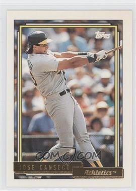 1992 Topps - [Base] - Gold #100 - Jose Canseco