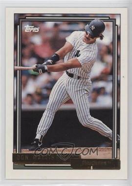 1992 Topps - [Base] - Gold #300 - Don Mattingly