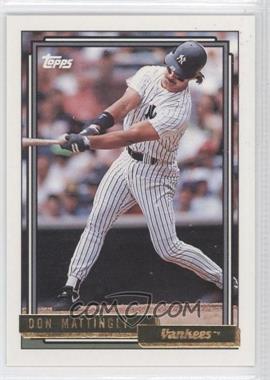 1992 Topps - [Base] - Gold #300 - Don Mattingly